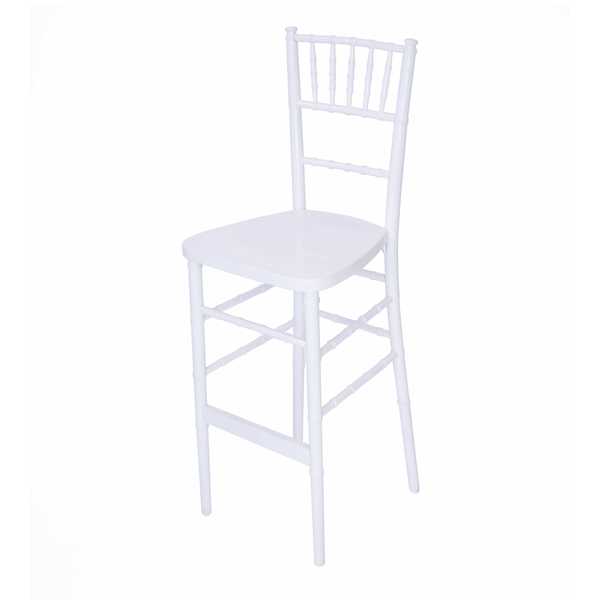 Atlas Commercial Products Chiavari Bar Stool, White CBS4WH